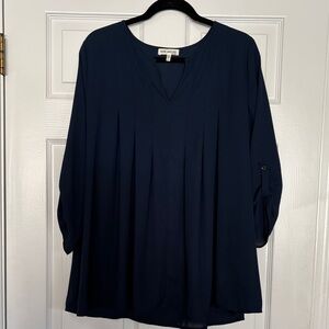 Faith and Joy Navy Blouse